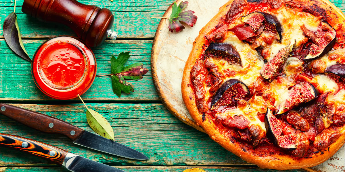 Fig and Bacon Pizza with Balsamic Glaze